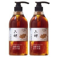 六神 生姜健发洗发水750ml*2(清爽控油止痒 新老款随机发)