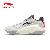 LI-NING 李宁 篮球鞋男减缓震回弹透气耐磨低中帮比赛体育生运动鞋 南极灰/冷檀黑047 40