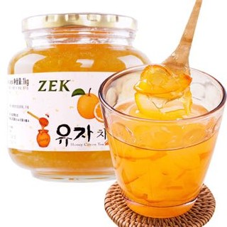 88VIP：ZEK 蜂蜜柚子茶1kg韩式冲饮水果茶花果茶酱营养代餐果酱