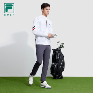 FILA 斐乐男士男装外套基础简约高尔夫运动上衣 玉石白-WT 175/96A/L