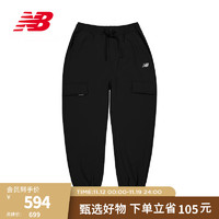 NEW BALANCE 23男款简约百搭休闲运动梭织长裤 BK AMP34315 L