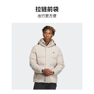 adidas阿迪达斯轻运动男装冬季600蓬保暖鸭绒羽绒服IW0780 浅卡其色 A/3XL