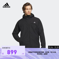 adidas阿迪达斯轻运动男装冬季运动连帽夹克外套IK7347 黑色 A/L