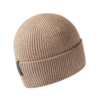 探路者男女通用户外保暖百搭 佩戴舒适帽子TELLAL90351原木色