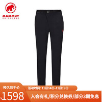 MAMMUT 猛犸象 Clion 弹性防风加绒保暖软壳裤 黑色 XL