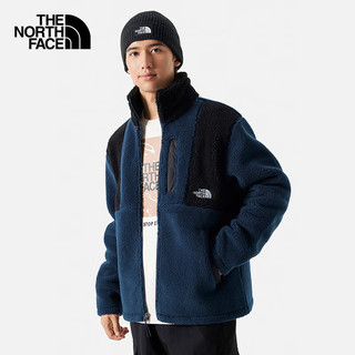 北面（The North Face）抓绒衣男户外运动防风保暖外套加厚休闲百搭87VM 92A/蓝色 XXL/185