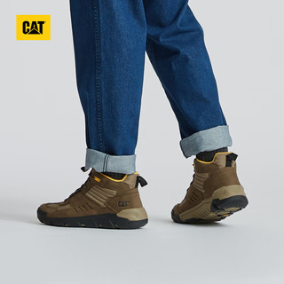 CAT 卡特彼勒 卡特男士舒适出行户外百搭防滑低帮休闲鞋 棕褐+卡其色 40