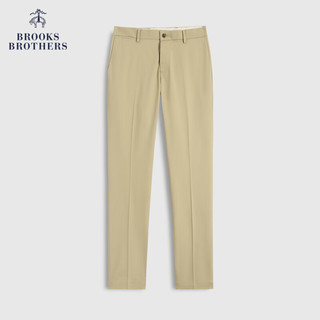 布克兄弟（BrooksBrothers）男士简约纯色直筒休闲长裤 B255-卡其色 3032