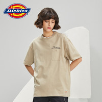 dickies【商场同款】短袖T恤 男纯棉清爽上衣短袖T恤010214 沙色 S