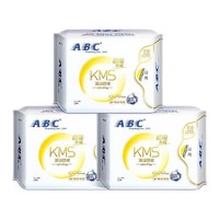 ABC KMS纤薄棉柔日用组合装卫生巾240mm*8片*3包(温和成分 清新舒适)