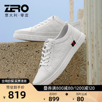 ZERO 零度Zero板鞋男舒适时尚潮流小白鞋韩版百搭男鞋休闲鞋男 白色 40