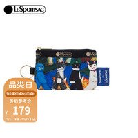 LeSportsac [618大促]乐播诗新款NEWNEW猫咪印花迷你卡包零钱包 街头牛牛和朋友们