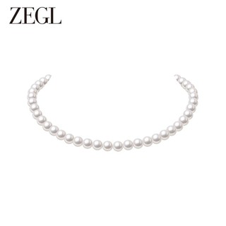 ZEGL人造大珍珠项链女轻奢小众高级感颈链多层叠戴复古锁骨毛衣链