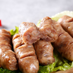 珍享 原味黑椒香辣道地肠1包1斤10支火山石台湾热狗肉烤肠香小吃