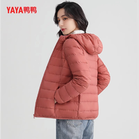 YAYA 鸭鸭羽绒服 女2023冬季新款轻薄短款轻型保暖外套YE2A626722Y