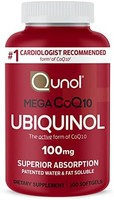 Qunol 泛醇 CoQ10 100 毫克软胶囊 Qunol Mega 泛醇 100 毫克 - 卓越吸收 - 辅酶 Q10