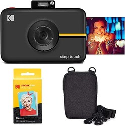 Kodak 柯达 Step Touch 13MP 数码相机和即时打印机,带 3.5 LCD 触摸屏(黑色)组合装