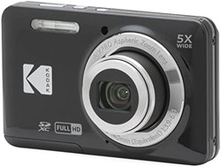 Kodak 柯达 PIXPRO Friendly Zoom FZ55-BK 16MP 数码相机带 5 倍光学变焦 28 毫米广角和 2.7