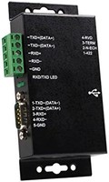 StarTech.com 1 端口 金属工业 USB 转 RS422/RS485 串行适配器 带隔离 (ICUSB422IS) 黑色