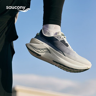 Saucony索康尼SHIFT FLOW凌迅缓震回弹跑鞋男女秋冬简约通勤运动鞋男 灰兰4 38.5