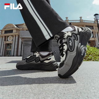 斐乐（FILA）女鞋MARS 1S+复古运动鞋火星鞋跑步鞋 鱼子灰/木炭灰-CC 39