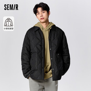 森马（Semir）森马x超级植物外套男款时尚翻领夹克 黑色90001 175/92A/L