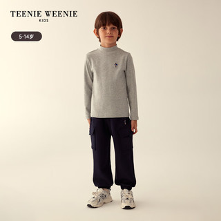 Teenie Weenie Kids小熊童装男童打底高领T恤 黑色 120cm