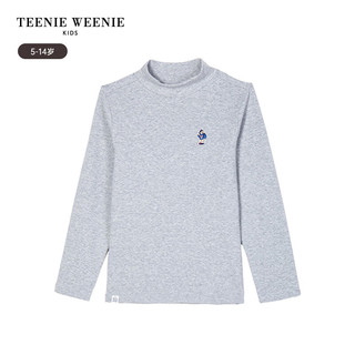 Teenie Weenie Kids小熊童装男童打底高领T恤 中灰色 150cm