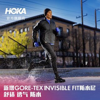 HOKA ONE ONE男女款克利夫顿9防水版路跑鞋Clifton 9 GTX舒适透气 黑色 / 黑色-男 40/250mm