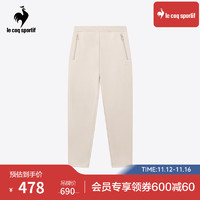 乐卡克（Le coq sportif）法国公鸡男款冬三色系列针织长裤运动裤CB-4602234 小麦色/ISC 3XL