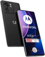 Motorola 摩托罗拉 智能手机 Edge40（6.55 英寸 FHD+ 显示屏、50 MP 摄像头、8/256 GB、4400 mAh、Android 13）Eclipse Black，包括保护盖 + 车载适配器