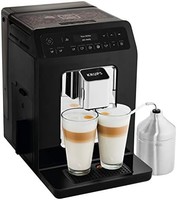 KRUPS 克鲁伯 Evidenc 全自动咖啡机 EA8918e，OLED显示屏，Barista Quattro Force 技术，12种咖啡制备，3种茶制备，一键式卡布奇诺制备，2杯功能，黑色