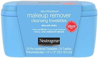 露得清 Makeup Remover 洁面毛巾，日常面部湿巾，无酒精，25 ct