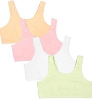 鲜果布衣 Big Girls' Cotton Built-Up Stretch Sports Bra