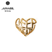 抖音超值购：AMASS 阿玛施 合金胸针 阿玛施AMASS深呼吸系列镂空金属爱心胸针配饰女5900501