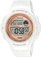 CASIO 卡西欧 Illuminator Lap Memory 60 5 年电池女式数字运动手表