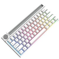 抖音超值购：AJAZZ 黑爵 K620T 62键 蓝牙双模机械键盘 白色 FIRSTBLOOD兰轴 RGB