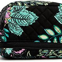 Vera Bradley 女式棉质豪华药丸收纳袋旅行配件, Island Garden - 再生棉, 均码