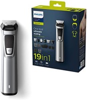 PHILIPS 飞利浦 Multigroom 系列 7000-19 合 1 剃须刀配有鼻毛和耳毛修剪器、胡须修剪器和身体剃刀