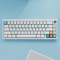 PBT Keycaps Coolkids 键帽可爱白色键帽套装适用于 Gateron Kailh JWK Cherry MX