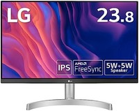 LG 无框显示器 24ML600S-W 23.8 英寸/全高清/IPS 防眩光 / 1ms (MBR) / 兼容 FreeSync/配备扬声器/防闪烁 蓝光抑制功能/HDMI x 2 D-sub
