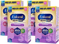 美赞臣 enfamil 铂睿 NeuroPro Gentlease 婴儿奶粉补充装，30.4盎司，862克（4包，DHA MFGM Non-GMO