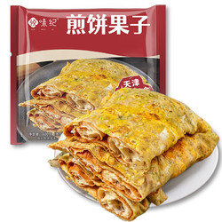 YUEWEIJI 悦味纪 天津煎饼果子600g 共3个 天津特产 手抓饼卷饼夹油条 早餐速食