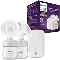 PHILIPS 飞利浦 Avent 电动双吸奶器-便携式吸奶器配有 5 个用于储存母乳的牛奶袋