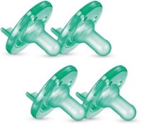 PHILIPS 飞利浦 Avent Soothie 3-18 Months, Green/Green, 4 Pack, SCF192/45