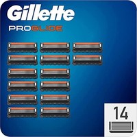 Gillette 吉列 ProGlide 剃须刀片，14 片男士湿式剃须刀替换刀片，刀片为 5 倍