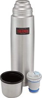 THERMOS 膳魔师 184137 轻巧紧凑型烧瓶，不锈钢，1.0 L