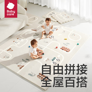 babycare 宝宝爬行垫拼接加厚家用婴儿考纳斯城镇191×191×2.0cm（9+16片）