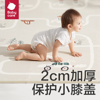 babycare 宝宝爬行垫拼接加厚家用婴儿考纳斯城镇191×191×2.0cm（9+16片）