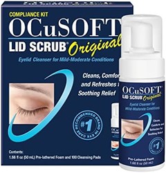 OCuSOFT LID SCRUB 原装兼容套件（50ML 泡沫 + 100 片）